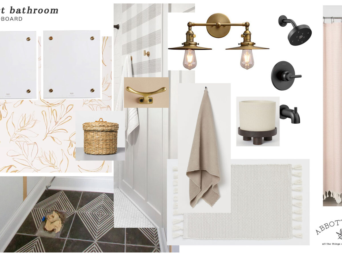 Moodboard: Guest Bathroom Refresh & Design Plan
