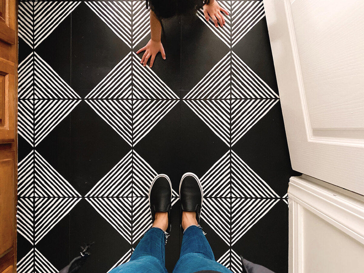 Cement Tile Stencil DIY + Giveaway!