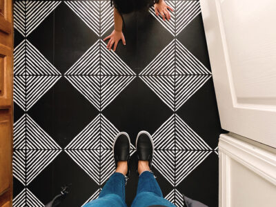Cement Tile Stencil DIY + Giveaway!