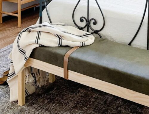 DIY End of Bed Upholstered Bench
